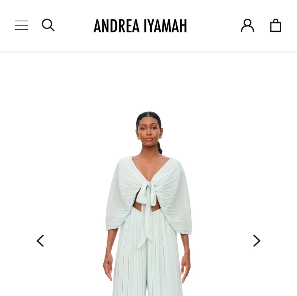 Andrea Iyamah - Thero Jumpsuit, Mint Green sz XL